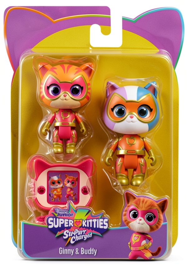 Disney Junior SuperKitties Su-Purr Charged Figures for Kids-4