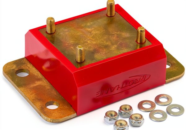 Transmission Mount Kit Prothane Red Polyurethane-0