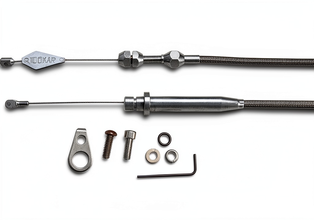 Lokar Hi-Tech Kickdown Kit components