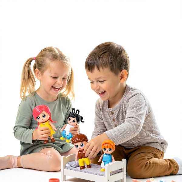 FUNERICA Dollhouse Figures 3in Parents Realistic-2