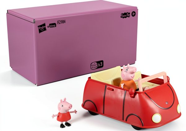 Peppa Pig Family Red Car Toy for Kids 3+-1