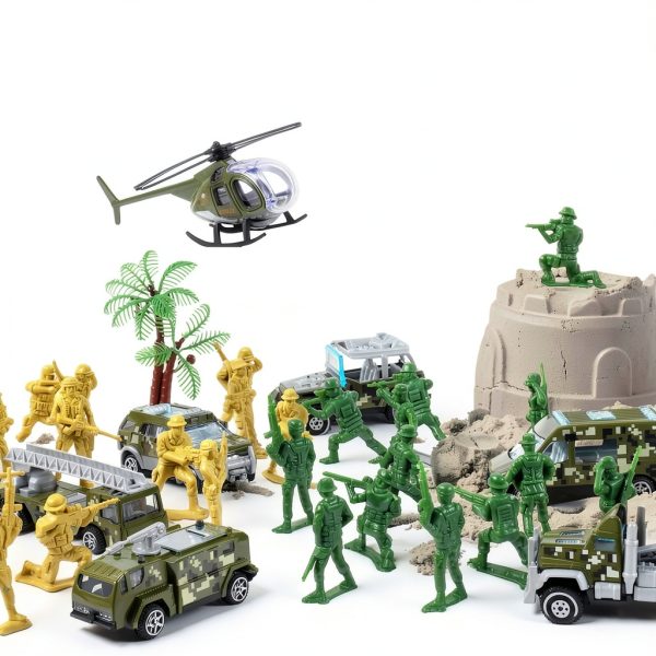 Plastic Army Soldiers TOY Life Durable Toy Set-6