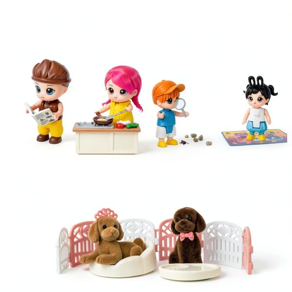 FUNERICA Dollhouse Figures 3in Parents Realistic-1
