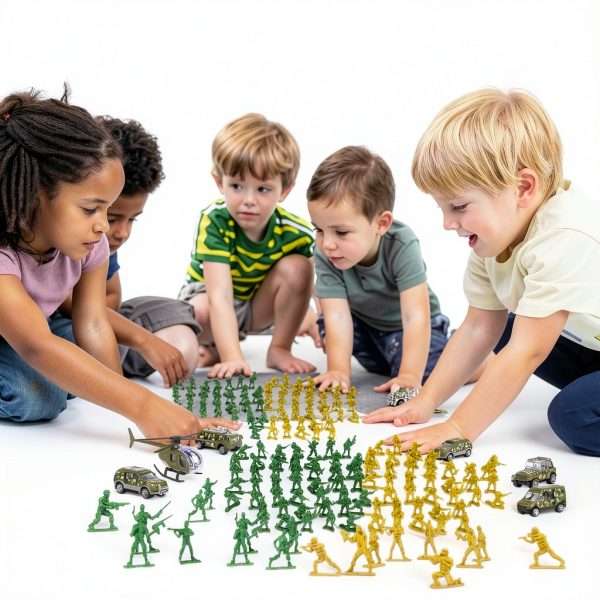 Plastic Army Soldiers TOY Life Durable Toy Set-4