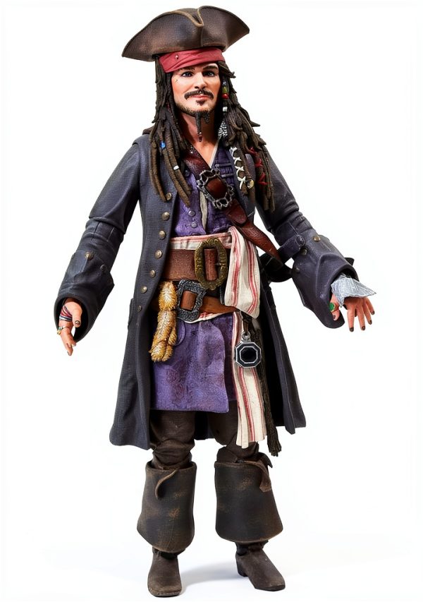 Jack Sparrow Action Figure DCME7 7in Scale-0