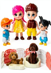 FUNERICA Dollhouse Figures 3in Parents Realistic-0