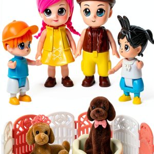 FUNERICA Dollhouse Figures 3in Parents Realistic-0