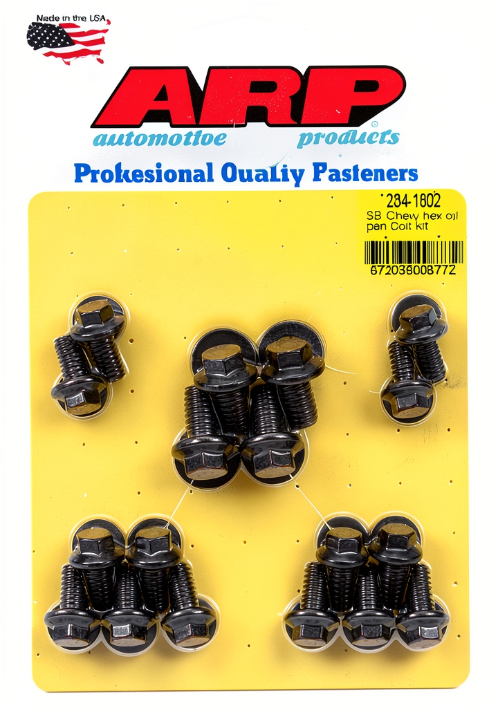 ARP oil pan bolt installed on a performance engine