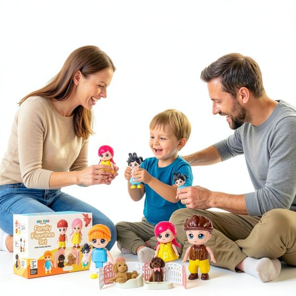 FUNERICA Dollhouse Figures 3in Parents Realistic-5