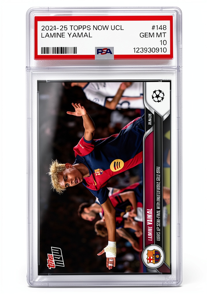 Hall of Fame graded sports cards displayed in a glass case